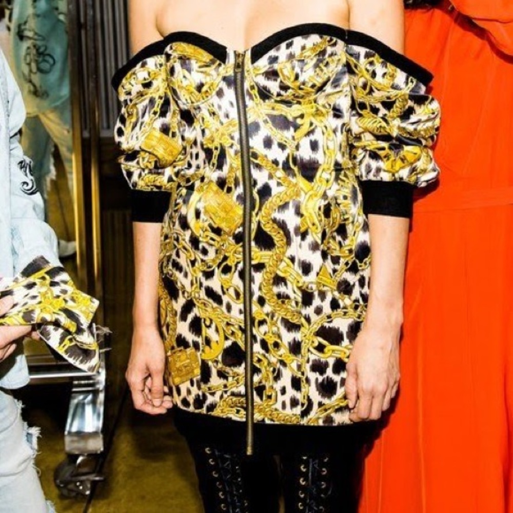 H&Moschino TV Mini Dress Size 36